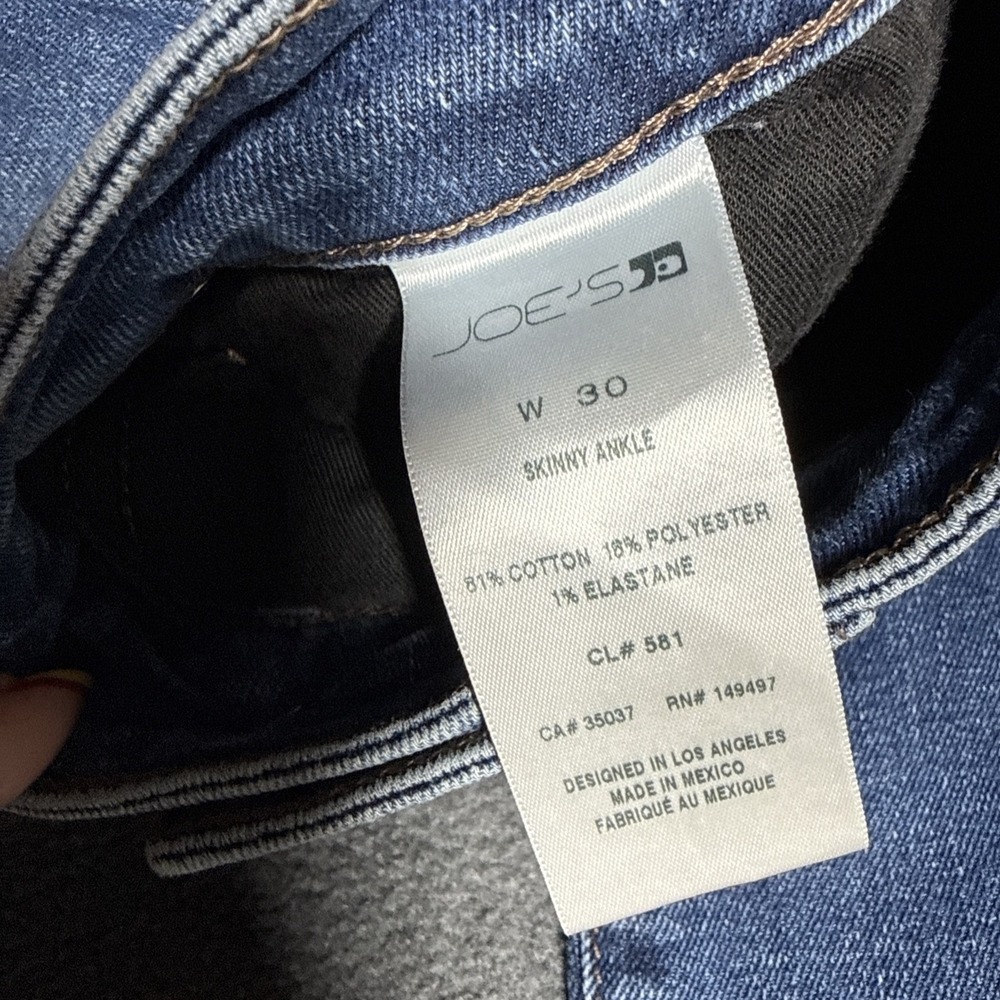 Joes Jeans Womens 30 Denim Flawless The Icon Mid Rise Skinny Ankle Medium Wash - Picture 12 of 13